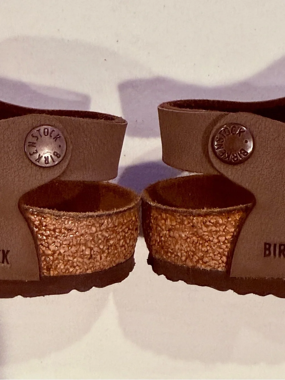 Birkenstock Kids New York Sandals Boys 11 Girls Mocha Two Straps Backstrap